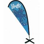 3.4m Teardrop Beach Flag , Printed Decoration Teardrop Banner Flags for sale