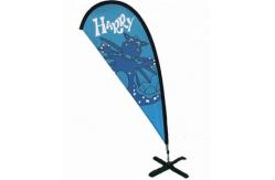China 3.4m Teardrop Beach Flag , Printed Decoration Teardrop Banner Flags supplier