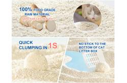 China 6L/bag Low Dust Cassava Cat Litter Easy To Scoop Solution supplier