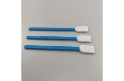 China Plotter Printerhead Cleaning Swabs Polyester Surface Flat Microfiber Tip supplier