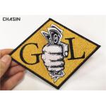 Grab Money Clothing Embroidery Patches Twill Fabric Base Heat - Cut Border for sale