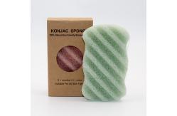 China Twill Wave Deep Clean Bamboo Body Sponge 10g Charcoal And Konjac Cleansing Puff supplier