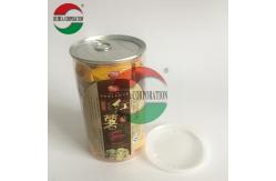 China 1200ML Clear Plastic Cylinder , Dried Food Packaging Walnut Container supplier