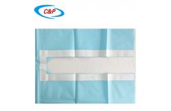 China Nonwoven Disposable Blue U Drape Split Sheet For Medical Procedures supplier