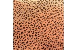 China Leopard Dot Printed 180cm Rib Stretch Knitted Fabric Polyester Cotton Dress Fabric supplier
