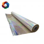 120 Meter Roll Hot Stamping Film 64cm Width 18 Mic Silver Rainbow Foil for sale