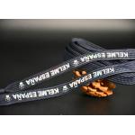 Custom Printing Shiny Flat Cotton Tape Ribbon Cord For Clothing for sale
