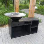 Garden Corten Barbecue ISO9001 Portable Wood Burning Grill for sale