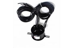China 40A Through Hole Slip Ring Aluminum Alloy Sandblasting Oxidation Black Material supplier