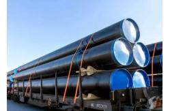 China Heavy Duty Coal Tar Epoxy Coated LSAW Steel Pipes For Construction supplier