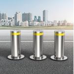 Driveway Parking Removable Pneumatic Hydraulic Rising Bollards Automatic Stainless Steel for sale