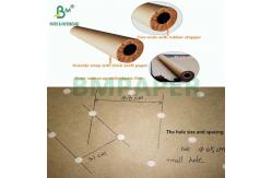 China 72 x 500yardas 48.8grs 60grs Perforated Kraft Paper Plotter Rolls supplier
