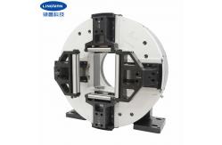 China Full Stroke 130MM Square Hole Main Chuck Rotary Pneumatic Lathe Chuck supplier