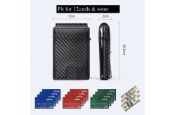 China Customizable Multifunctional Luxury Aluminum Card Wallets Fit For 12 Cards supplier