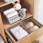 Wire Storage Baskets Metal Wire Baskets Pantry Organization with Handles