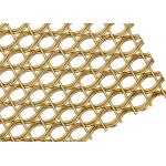 Light Brass Color Decorative Architectural Woven Mesh For Hall Screen Parition for sale