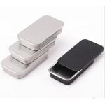 1 Color Square Tea Tins 50g Metal Storage Tins With Lids for sale