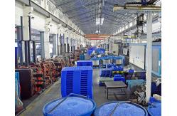 China Hdpe 9 Feet Nestable Plastic Pallet 4 Way Entry Single Face supplier