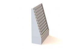 China Multiple Layers Sloped MDF Greeting Card Display Stand supplier