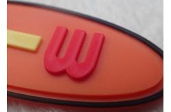 China Rose Red Soft PVC Patches For Face Washing Instrument / Soft Silicone Patch supplier