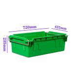 Nesting Plastic Crate Stackable Storage Heavy Duty Plastic Crate With Handle for sale