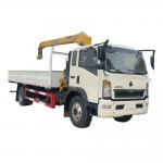 Factory Sinotruk HOWO Hydraulic Telescopic Boom Truck Mounted 5 Ton Crane for sale