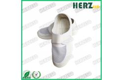 China ESD Mesh Shoes Blue Electrostatic Discharge Shoes Mesh Upper Dust Free With Velcro supplier