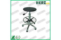 China Swivel Round Clean Room Stools , Diameter 325mm Lab Stools With Wheels supplier