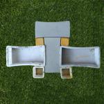 X Shape Rock Interlocking Plastic Paving Brick Moulds For Pavement for sale