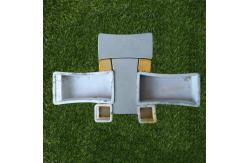 China X Shape Rock Interlocking Plastic Paving Brick Moulds For Pavement supplier