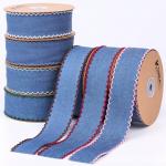 Garment Decoration Jeans Ribbon 38mm Double Face Weave Edge for sale