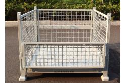 China Lightweight Wire Mesh Pallet Cage Warehousing Transport Stillages supplier