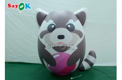 China Customized Pvc Lovely Realistic Inflatable Raccoon Model supplier