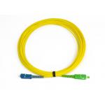 SC-SC/ APC Simplex Singlemode Optical Fiber Patch Cord Compliant With ANSI, NTT SC Standard for sale