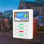 Network Signage Wifi Public Cell Phone Charging Station LCD Advertisement Display