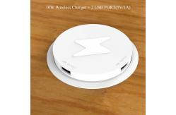 China PC ABS Desktop Embedded Wireless Charger Mounted Space Saving supplier
