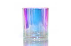 China Wholesale Custom Unique Frosted Glass Candle Jars With Metal Lids supplier