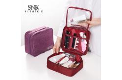 China China Supplier Custom Square Cosmetic Toiletry Bag With Zipper Waterproof supplier