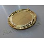 3D Lacework Engraved Soccer Medals For Kids , Custom Medals And Ribbons