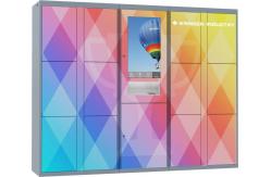 China Customized Non Touch Apartment Delivery Lockers With Big Touch Screen / Camera supplier