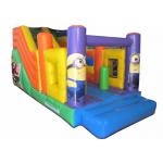 Long stripes inflatable combo inflatable minions themed combo cute minions inflatable combo for sale