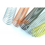 Dimension 32mm 1-1/4Inch Metal Spiral Binding Coils For Coil Book for sale