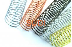 China Dimension 32mm 1-1/4Inch Metal Spiral Binding Coils For Coil Book supplier