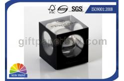 China Logo Printed Clear PET Box With Plastic Window , Clear Plastic Box UV Coating supplier