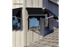 China Aluminium Retractable Window Awnings Polyester Acrylic Drop Arm Awnings supplier