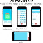 APP Control Programmable LED Face Mask Customizable Fashion Rechargeable