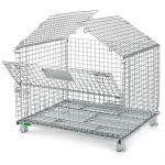 700kgs 800kgs Q235 Mesh Storage Cage Stackable Mesh Security Cage for sale