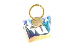 China BPA Free Iridescent Clear Holographic Purse For Women supplier
