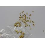 Shiny Golden Zipper Bottom Stop Replacement , Brass Metal Zipper End Stop