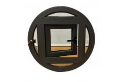 China Windproof Waterproof Aluminumn Round Window With Casement Opening Style supplier